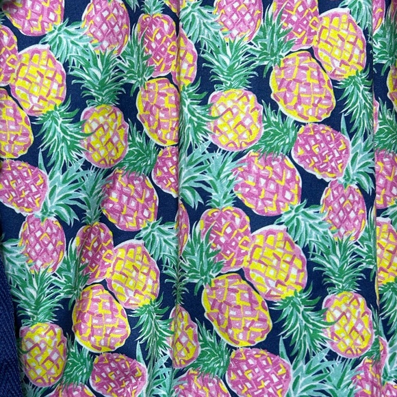 NWT Simply Southern Womens T-Shirt Shorts Pajama Set Pineapple Size XL Navy Blue - Picture 8 of 9